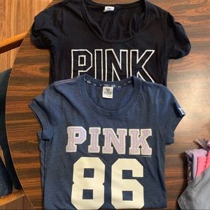 Three Victoria Secret Pink Tops